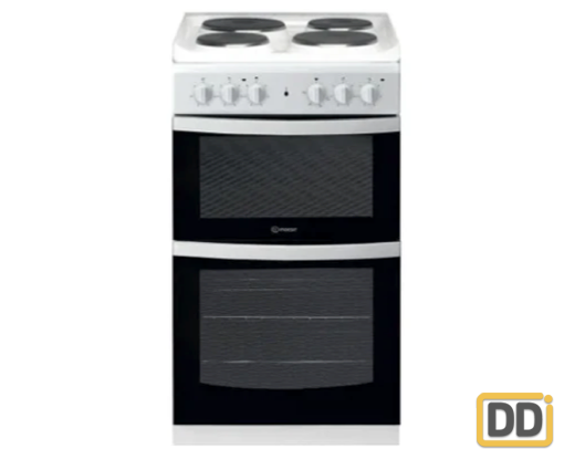 Indesit ID5E92KMW 50cm Electric Twin Cooker with Electric Plates
