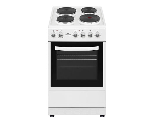 New World NWMID51EW 50cm Single Cavity Electric Cooker with Solid Plate Hob