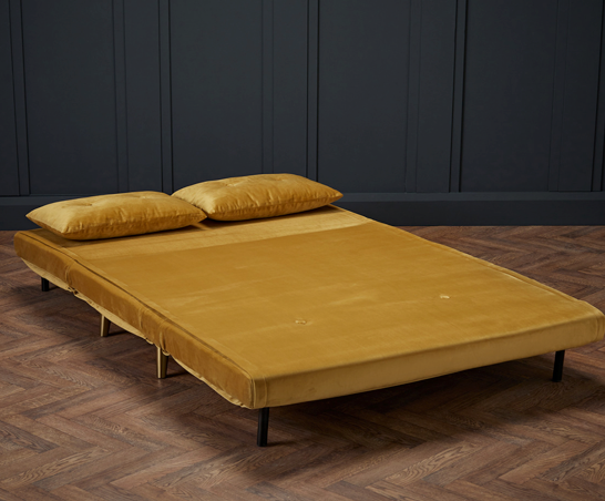 Mila Sofa Bed- Mustard