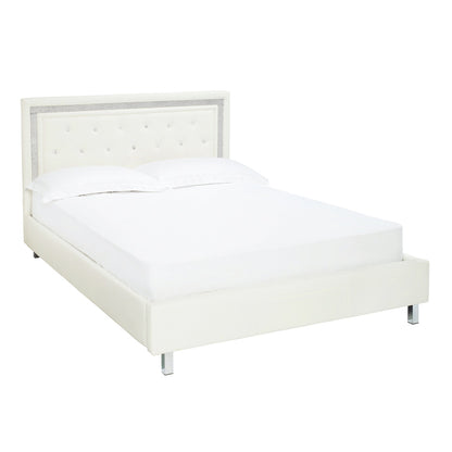 Calvino King Size Bed White