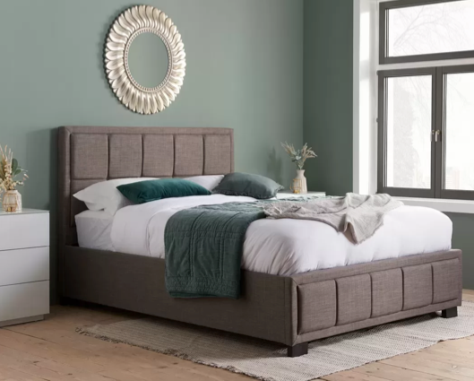 Harrison Small Double Bed - Grey
