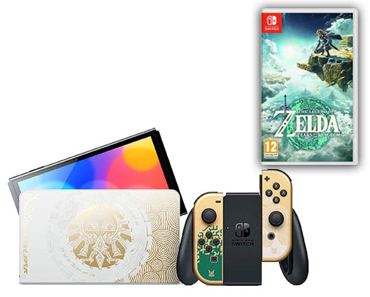 Nintendo Switch Limited Edition Zelda OLED Console with The Legend of Zelda: Tears of the Kingdom