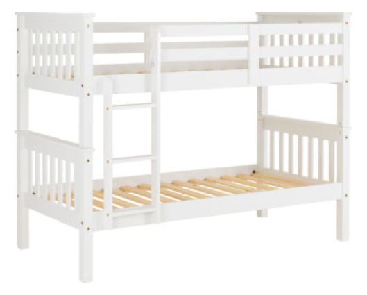 Nario 3' Bunk Bed - White