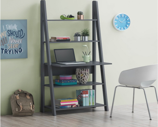 Ladder Desk-Dark Grey