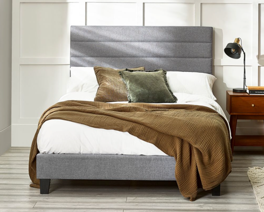 Mary King Bed- Grey
