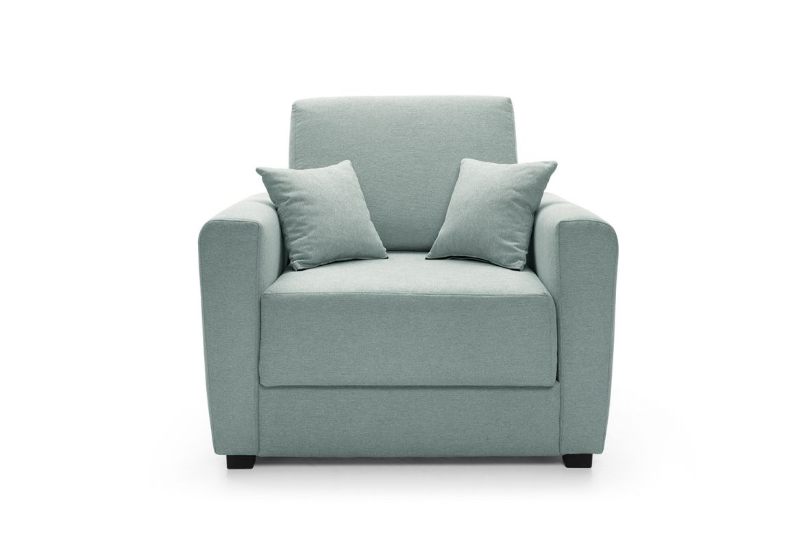 Green single hot sale sofa bed
