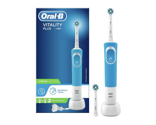 Oral B Vitality Plus Cross Action Toothbrush Blue