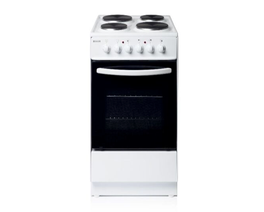 Haden HES50W 50cm Single Cavity Electric Oven with Solid Plate Hob