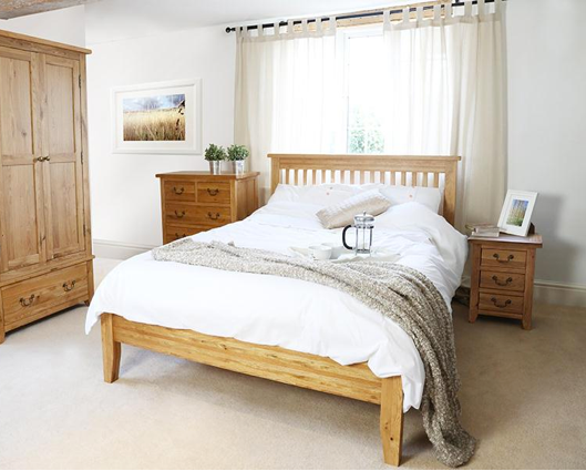 Bailey Low Foot End Small Double Bed - Pine