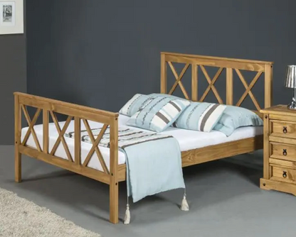 Samuel Double Bed High Foot End