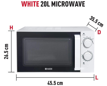 Haden 20L 800W Manual Microwave