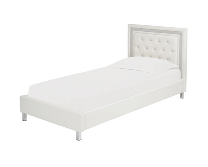 Calvino Single Bed White