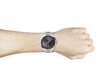 Hugo Boss Circuit Stainless Steel and Black Bracelet Watch