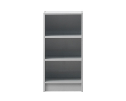 Traditional Small Narrow Bookcase-Grey