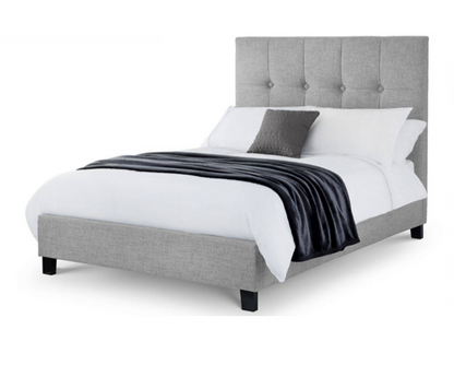 Standford High Headboard Super King Bed - Light Grey