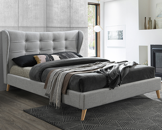 Hunteer Small Double Bed - Dove Grey