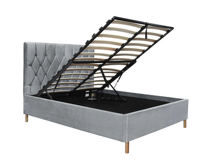 Luxton Ottoman Double Bed - Grey