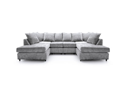 Heidi U-Shape Sofa - Light Grey