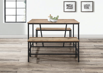 Downtown Dining Table & Bench Set