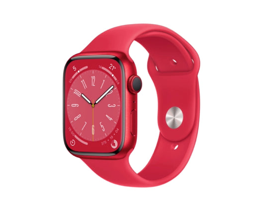 Apple Watch Series 8 GPS 41mm RED Aluminium Case with RED Sport Band