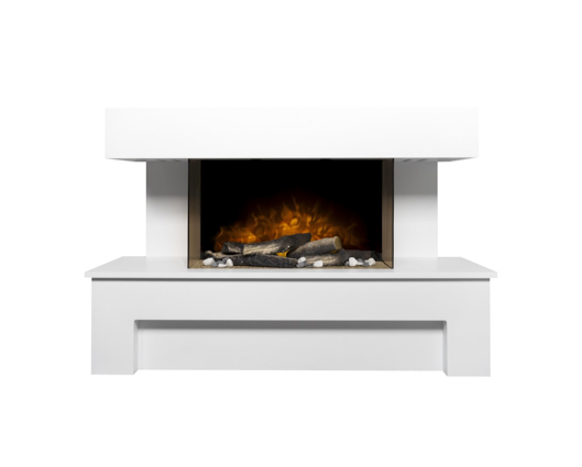 Hannah Fireplace Suite 43inch With Remote Control - White