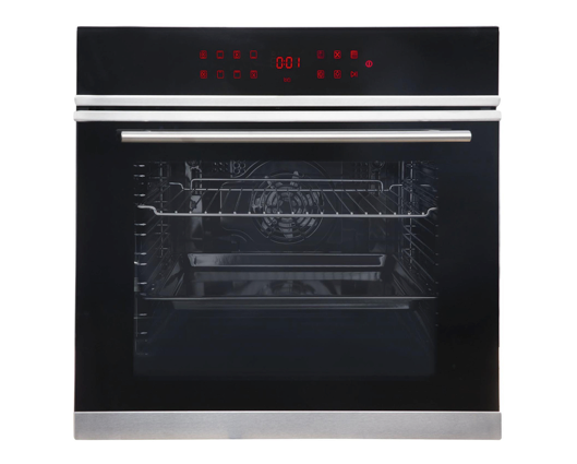 SIA BISO12PSS Built-in Pyrolytic Self Cleaning Single Electric Oven Black