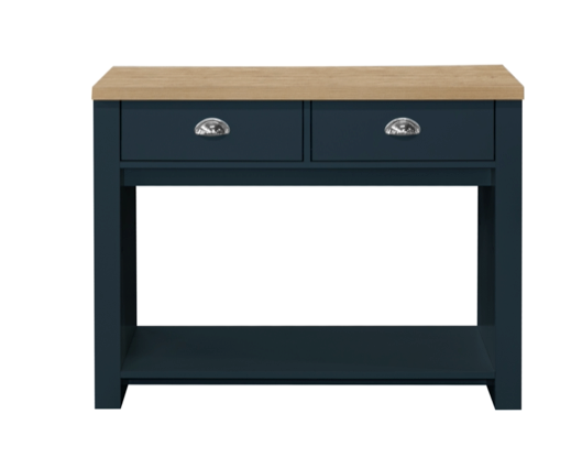 Harper 2 Drawer Console Table - Navy