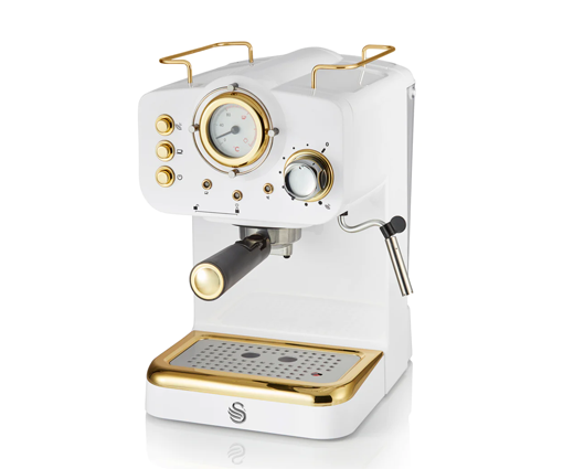 Swan Gatsby Espresso Coffee Machine White