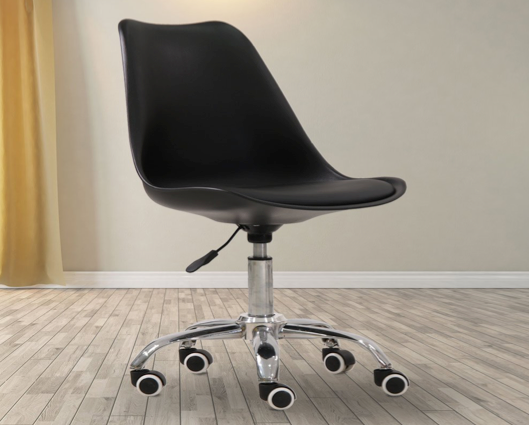 Okeli Swivel Office Chair Black