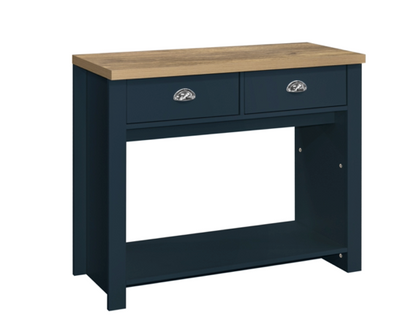 Harper 2 Drawer Console Table - Navy