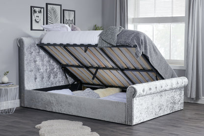 Savannah Ottoman King Bed - Grey