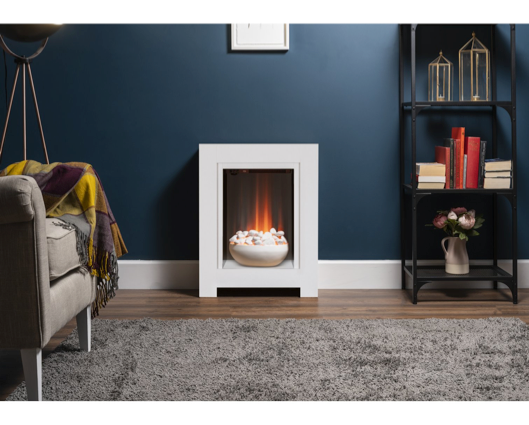 Montreal Pure White Fireplace Suite 23 inch