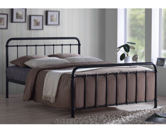 Macon Double Bed Frame-Black