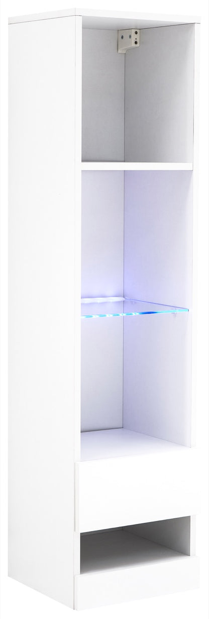 Graze Tall Shelf Unit with LED-White