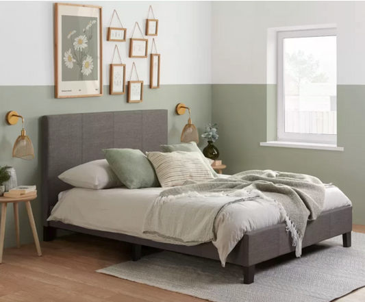 Beda Small Double Bed - Grey